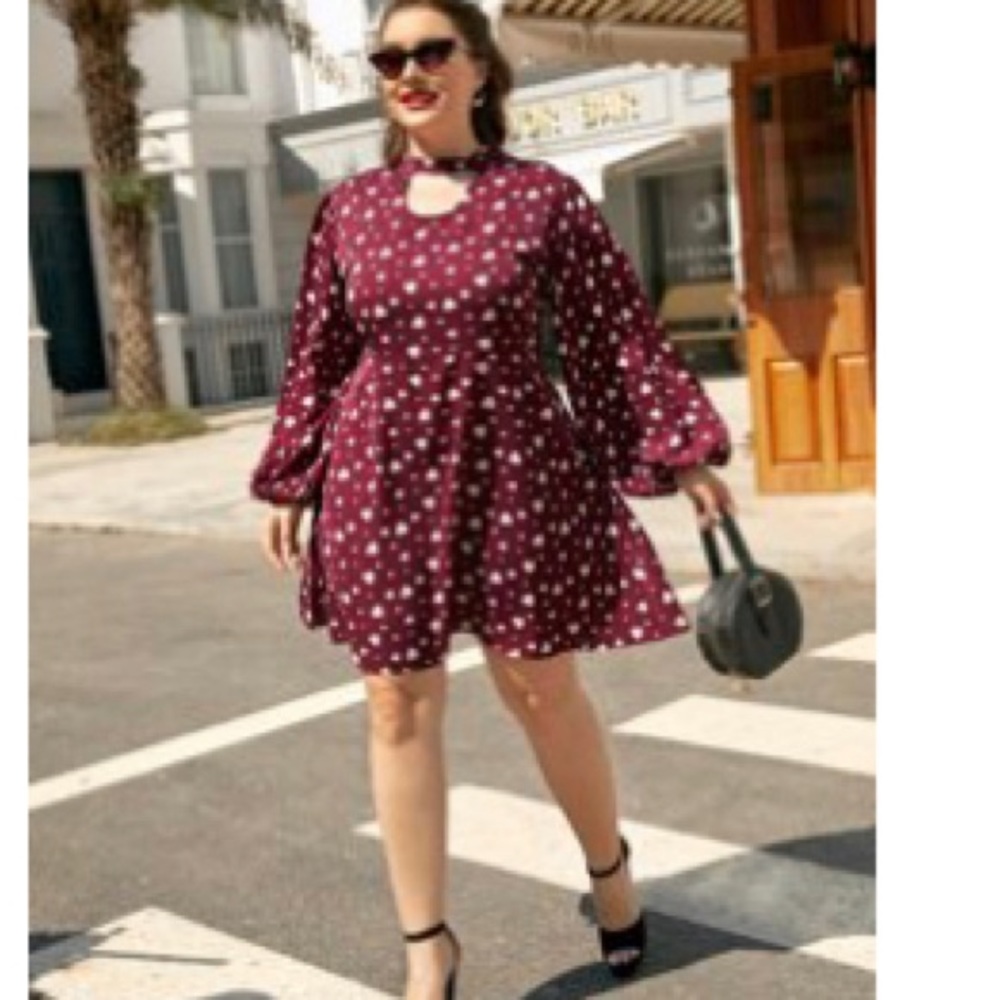 SHEIN - heart printed dress